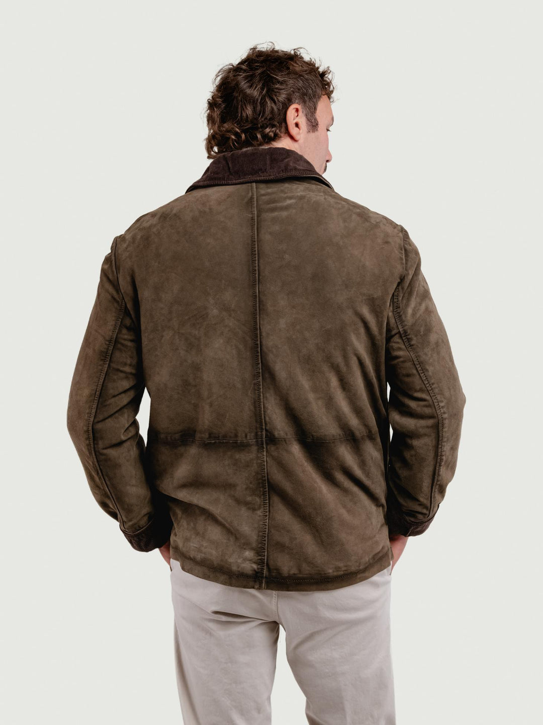 GIACCA PELLE BALMORAL COLOR ALGA