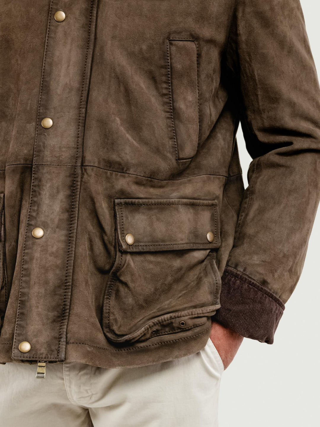 GIACCA PELLE BALMORAL COLOR ALGA