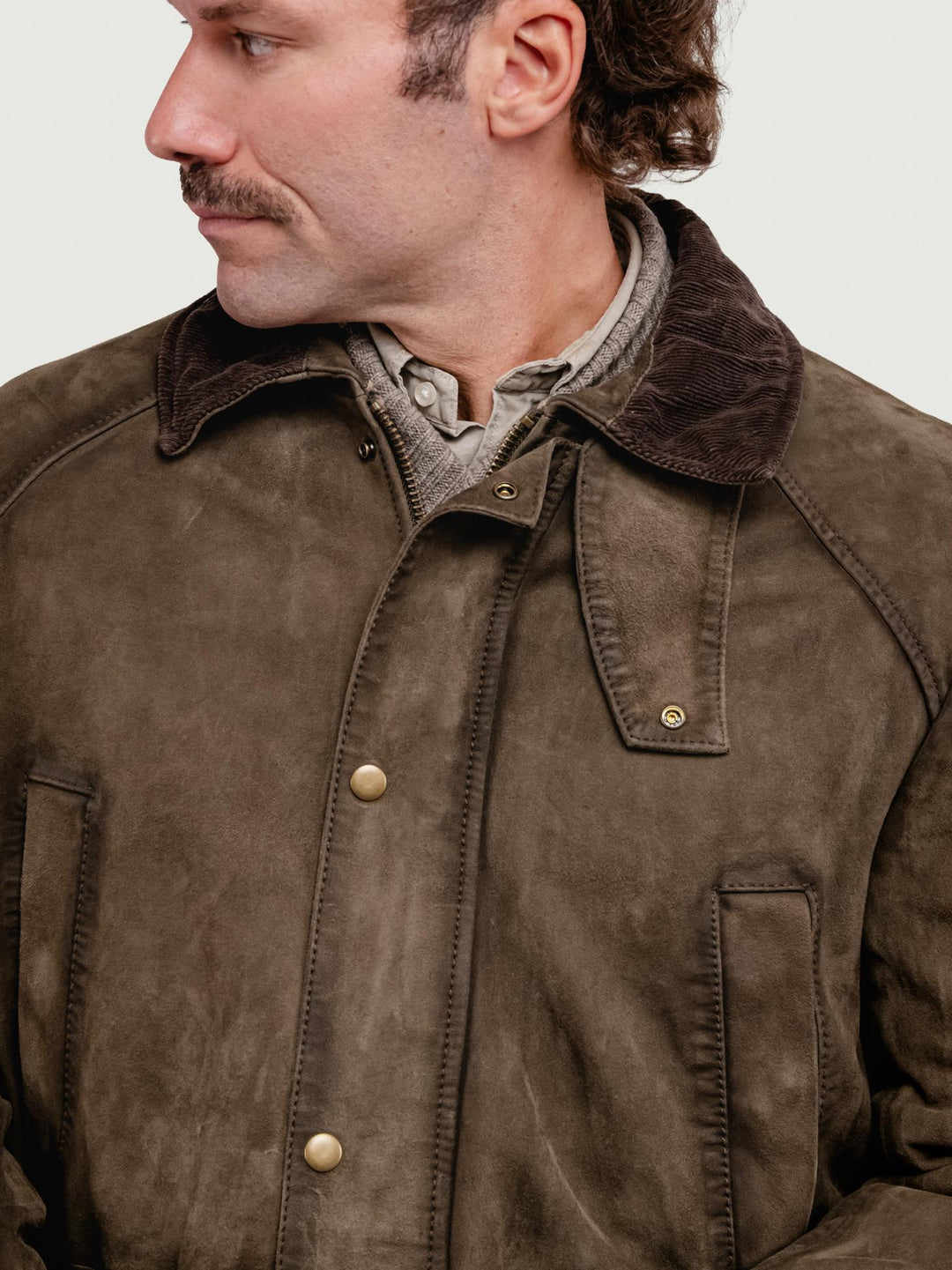 GIACCA PELLE BALMORAL COLOR ALGA