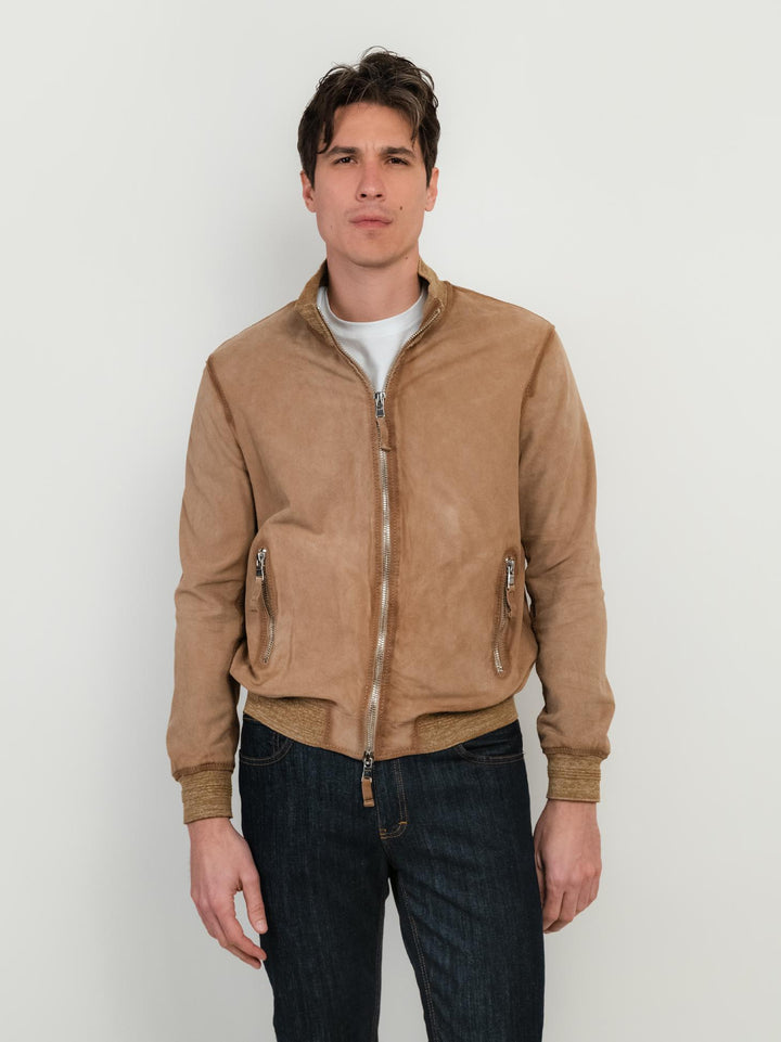 GIACCA SCAMOSCIATA BEIGE QUENTIN