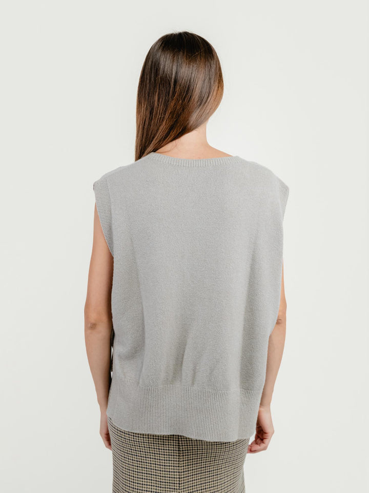 GILET APERTO TORTORA