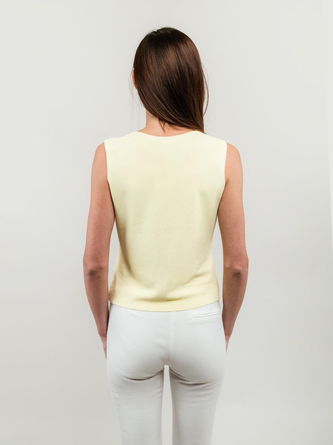 GILET IN MAGLIA GIALLO