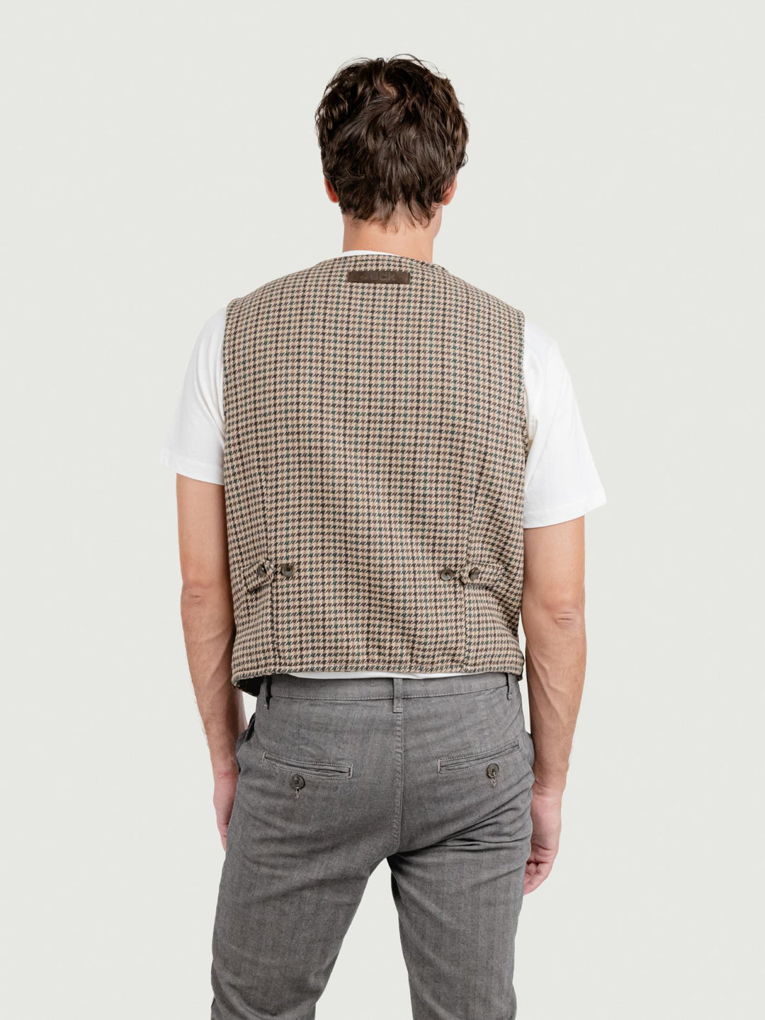 GILET LORRY IN PELLE SCAMOSCIATA DARK BROWN