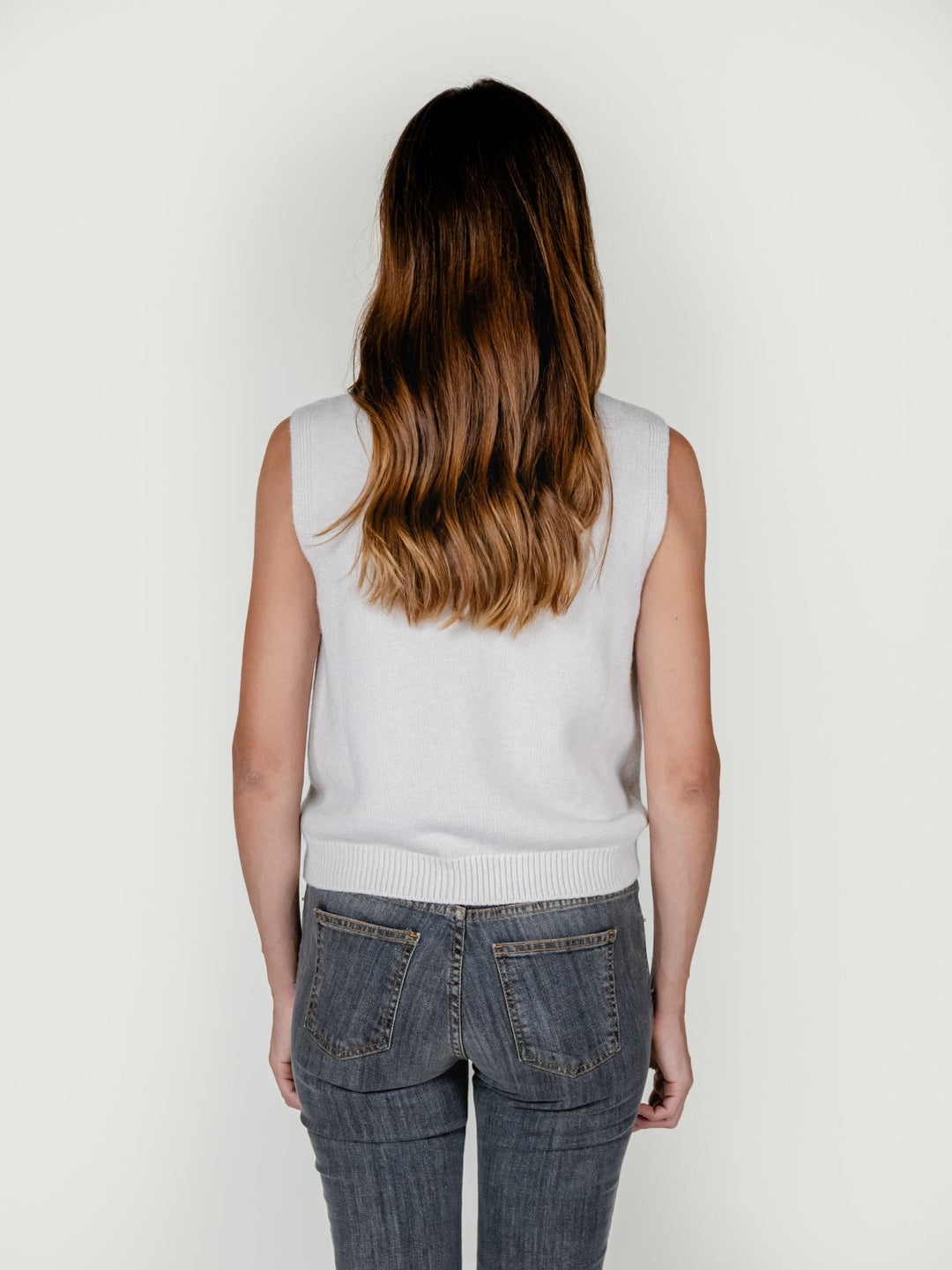 GILET LUPETTO AVORIO