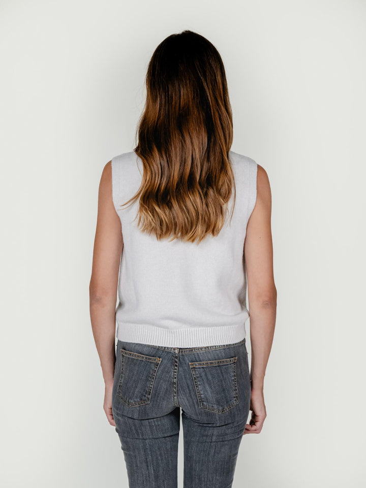 GILET LUPETTO AVORIO