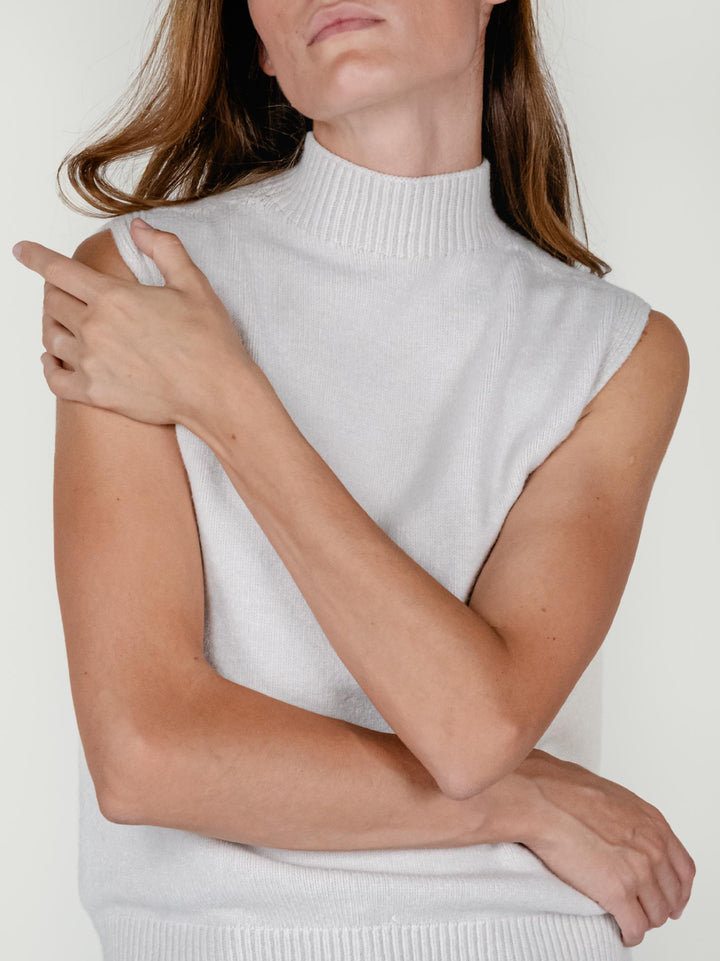 GILET LUPETTO AVORIO