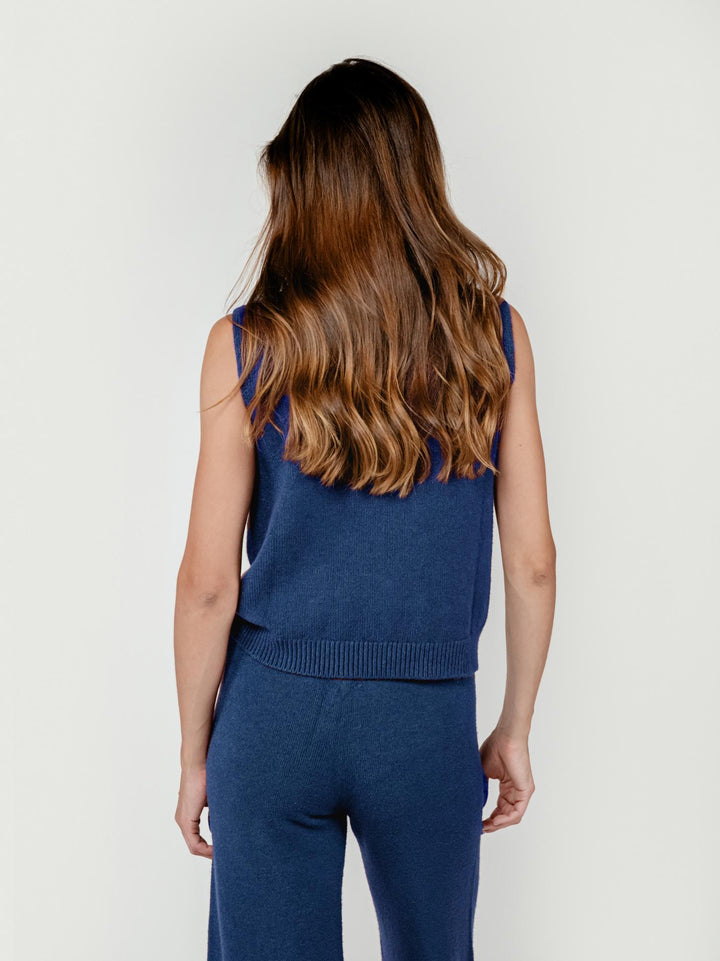 GILET LUPETTO BLU