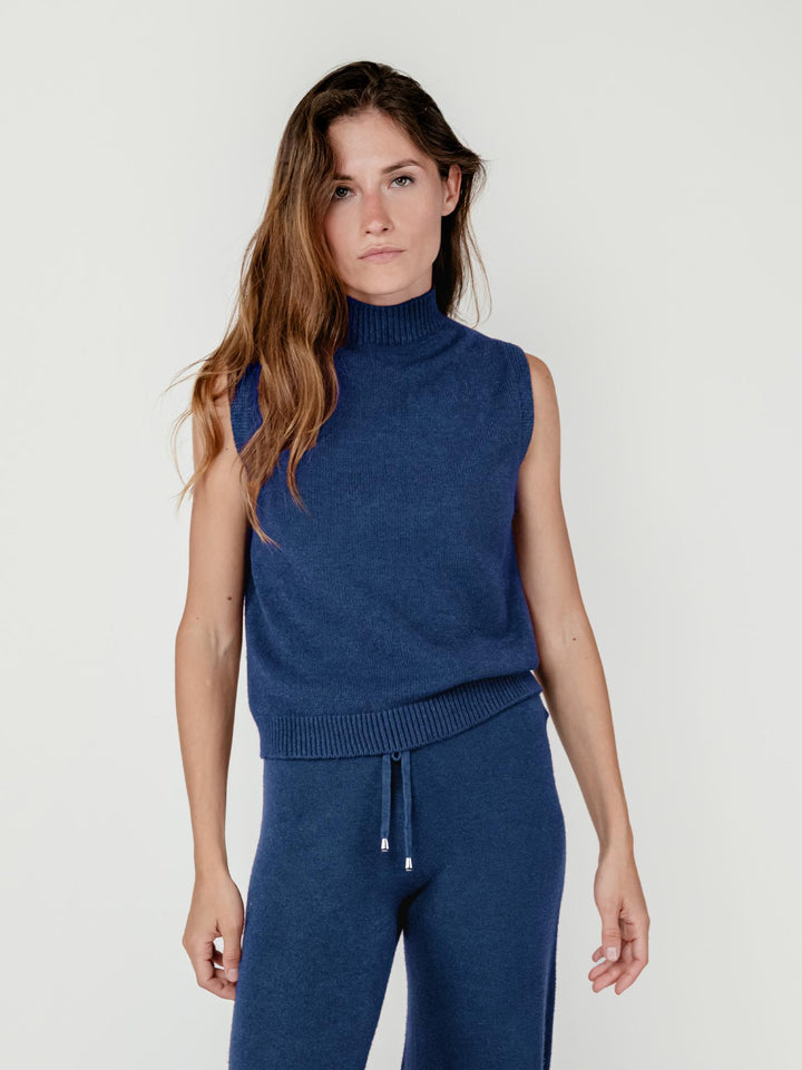 GILET LUPETTO BLU