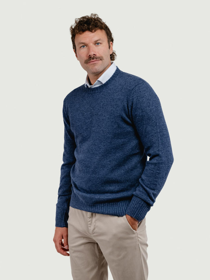 GIROCOLLO IN LANA BLUETTE