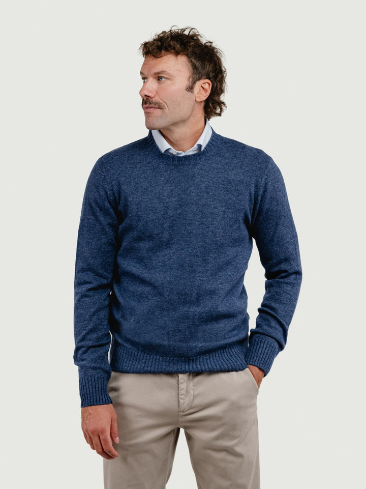 GIROCOLLO IN LANA BLUETTE