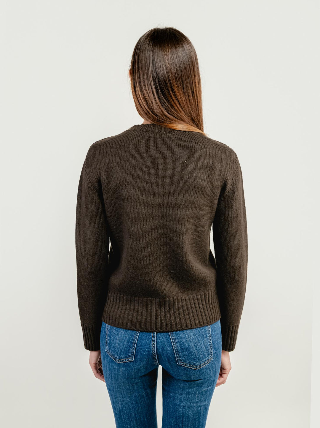 GIROCOLLO IN LANA MERINO MOKA