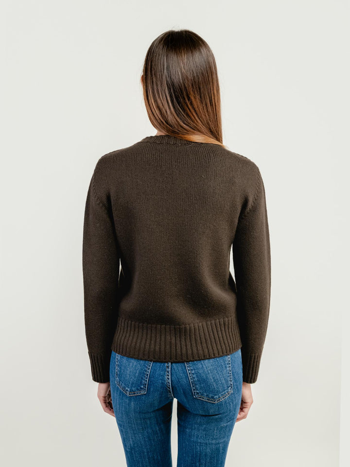 GIROCOLLO IN LANA MERINO MOKA