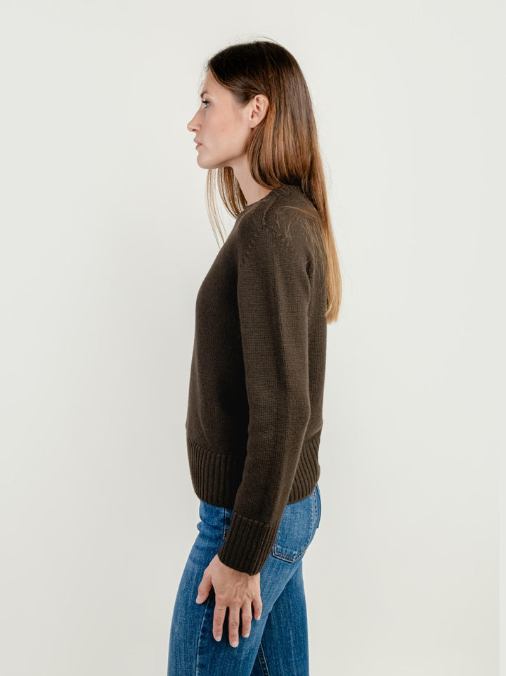 GIROCOLLO IN LANA MERINO MOKA