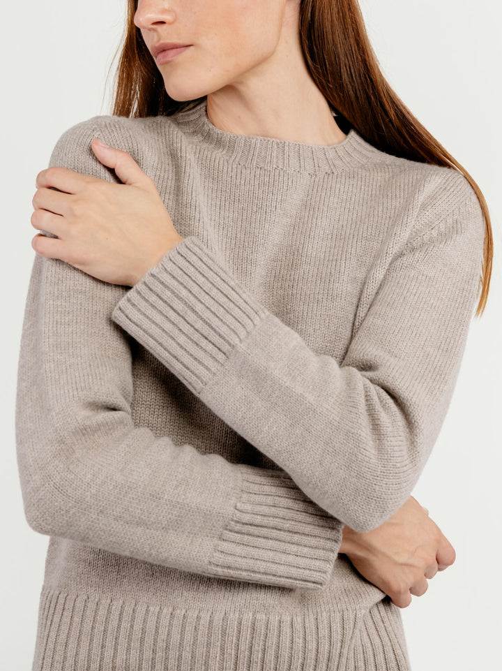 GIROCOLLO IN LANA MERINO TORTORA