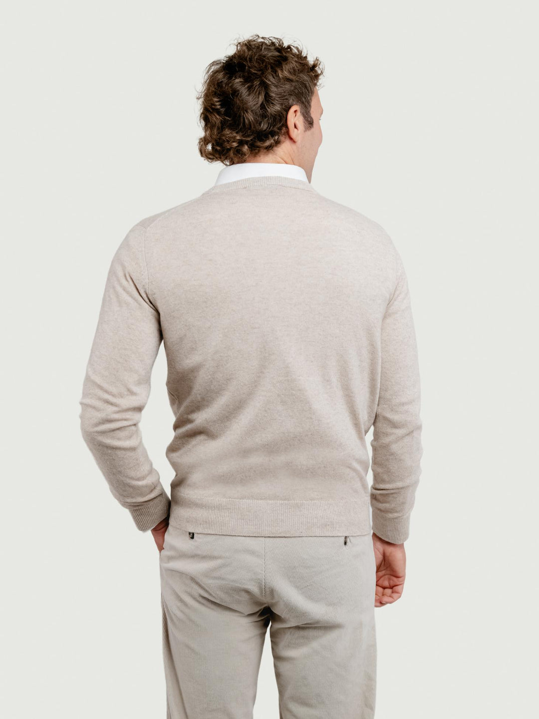 GIROCOLLO MISTO CASHMERE BEIGE