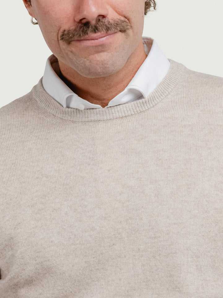 GIROCOLLO MISTO CASHMERE BEIGE