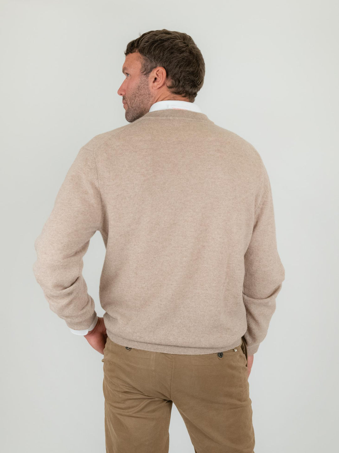 GIROCOLLO TRADER IN CASHMERE BEIGE