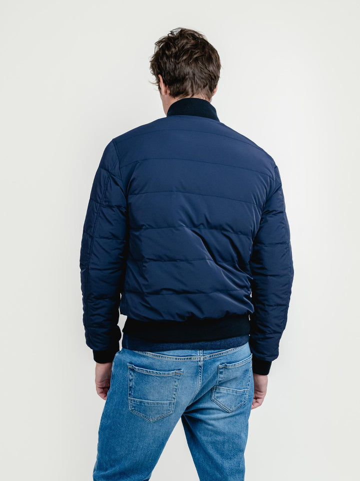 GIUBBOTTO DEREK SEAMLESS IN PELLE REVERSIBILE IN NYLON