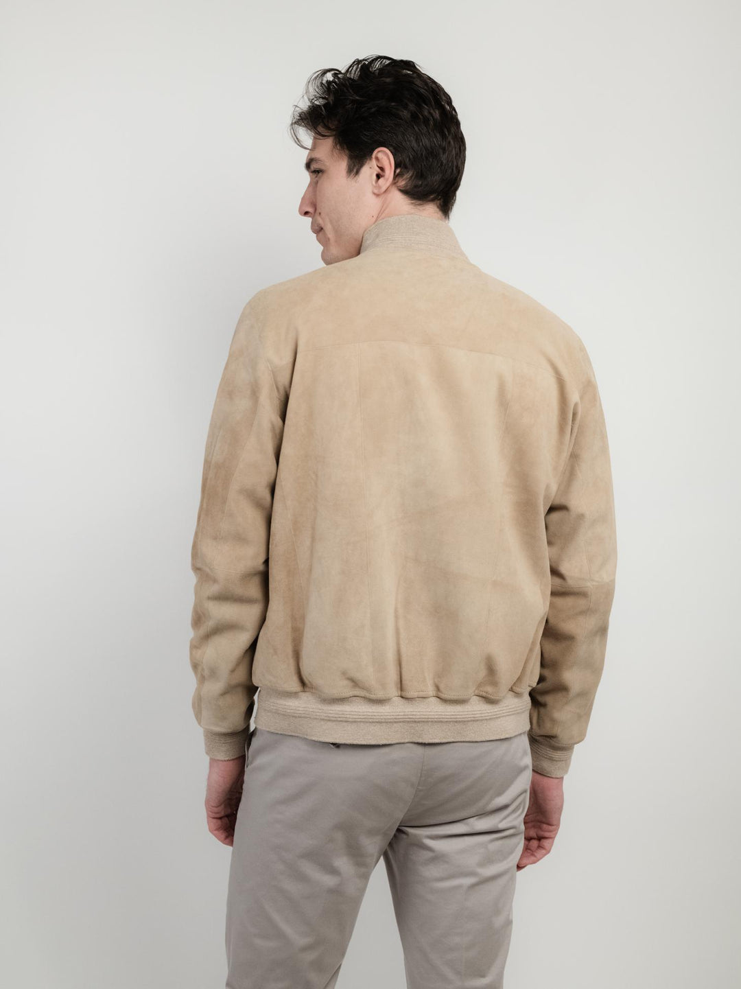 GIUBOTTO IN CAMOSCIO CREMA RIVERSIDE