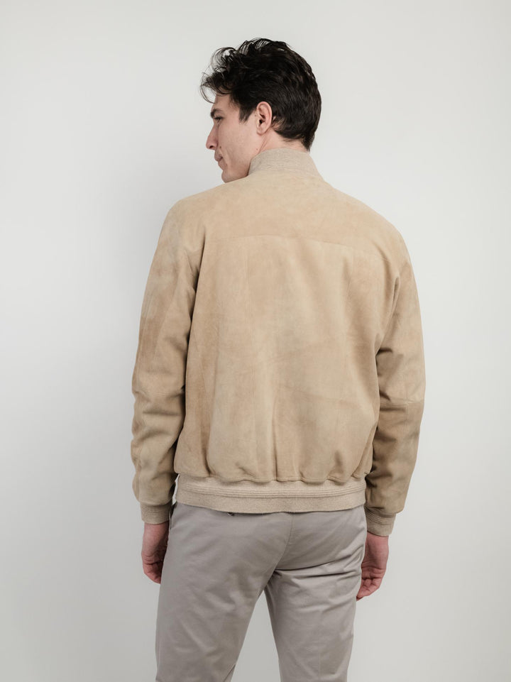 GIUBOTTO IN CAMOSCIO CREMA RIVERSIDE