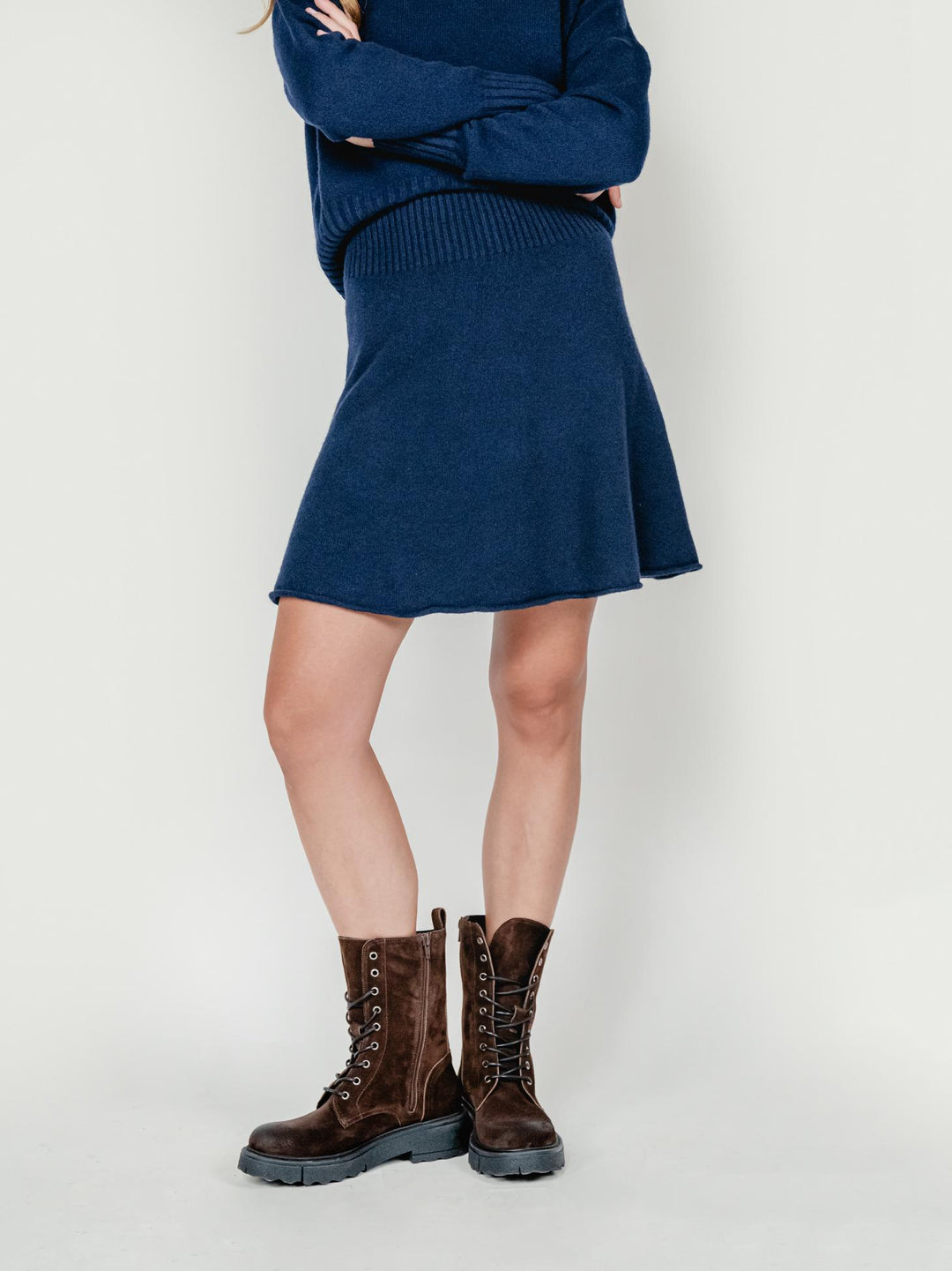GONNA IN MAGLIA BLU