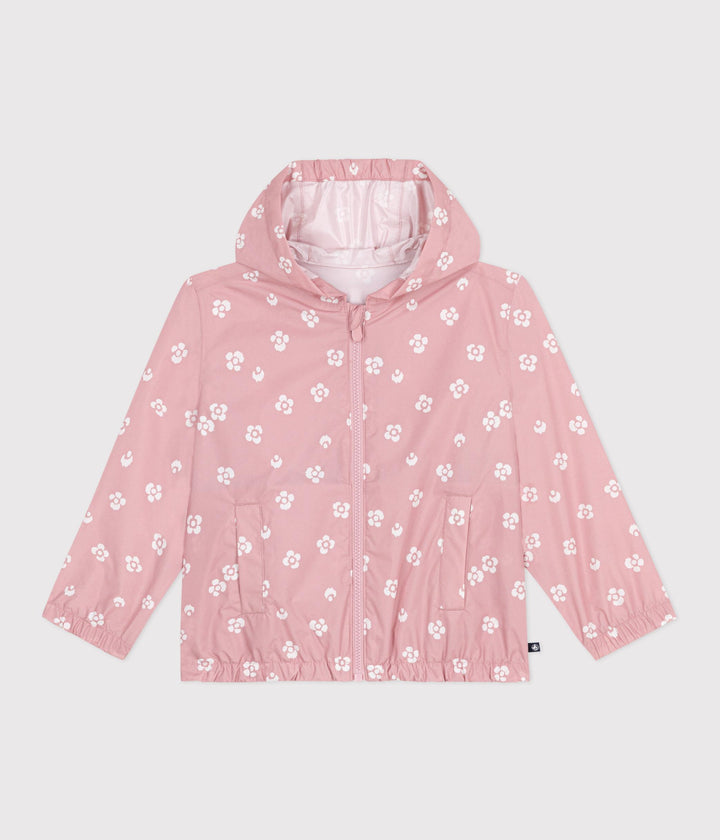 Giacca a vento a fiori bambina
