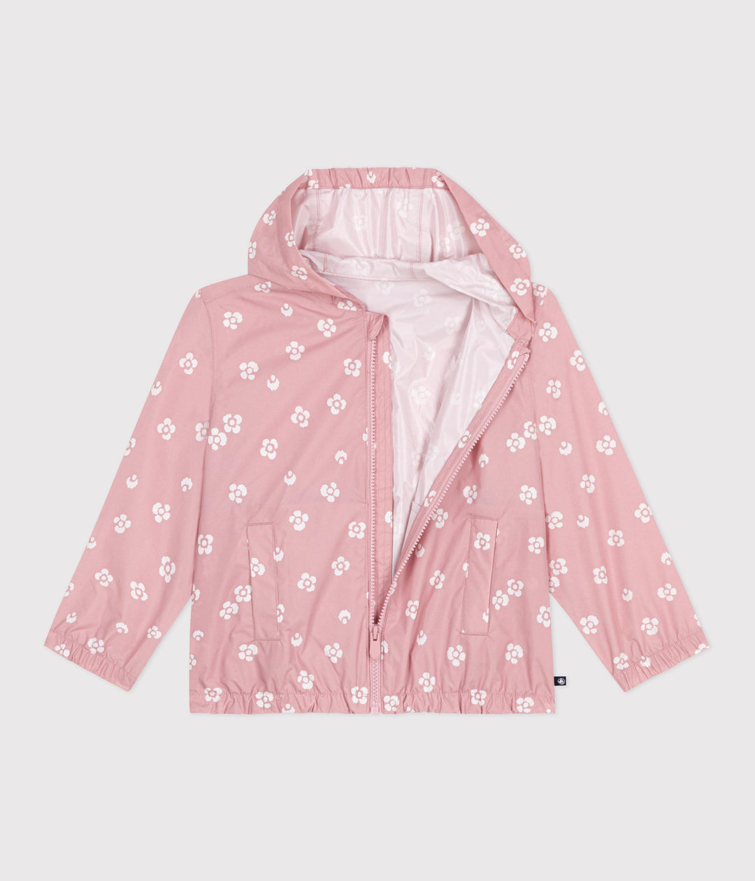 Giacca a vento a fiori bambina