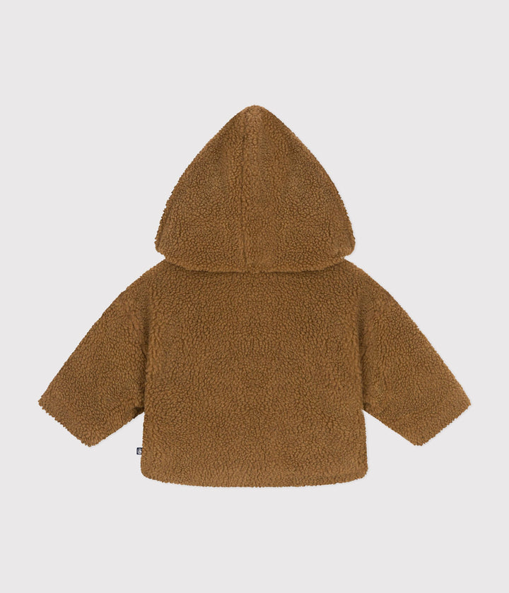 Giacca con cappuccio in sherpa neonato