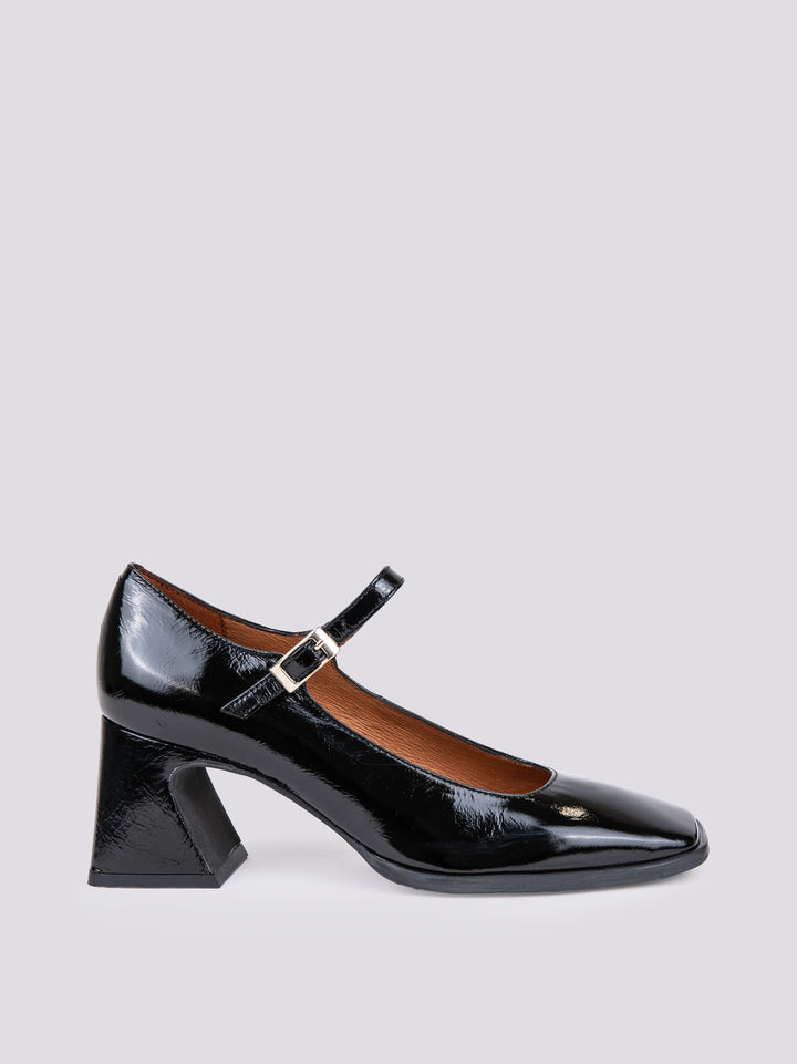 DECOLLETE CON PUNTA SQUADRATA IN VERNICE NERO 23531 VENICE NEGRO ANDREA MORANDO 