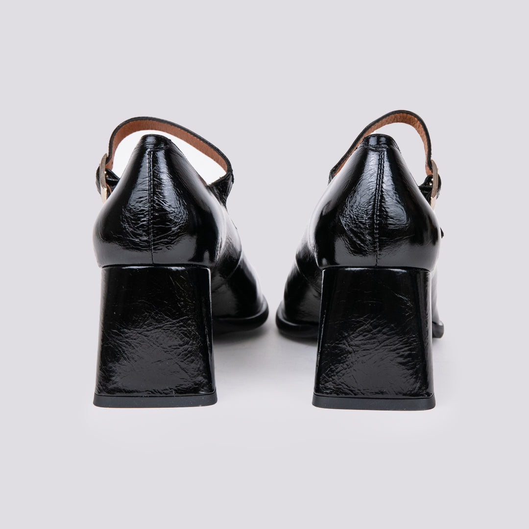 DECOLLETE CON PUNTA SQUADRATA IN VERNICE NERO 23531 VENICE NEGRO ANDREA MORANDO 