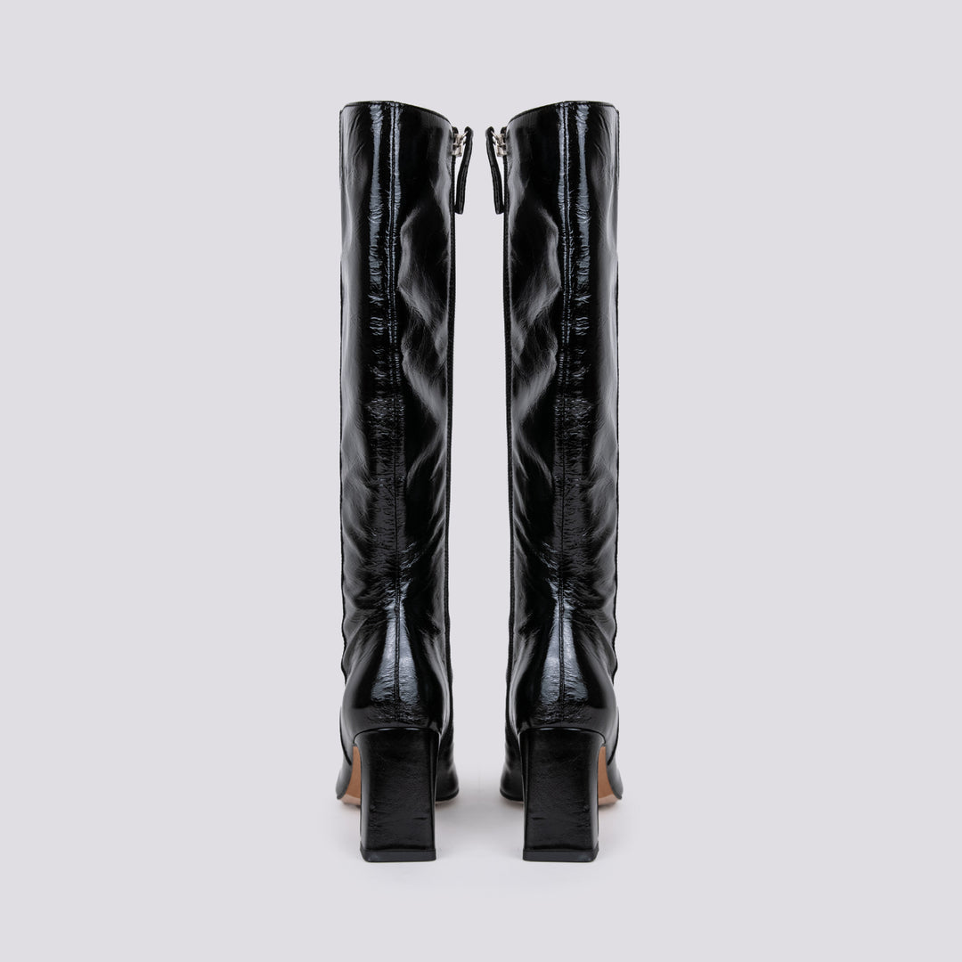 STIVALE ALTO IN NAPLAK NERO 23596 VENICE NEGRO ANDREA MORANDO 