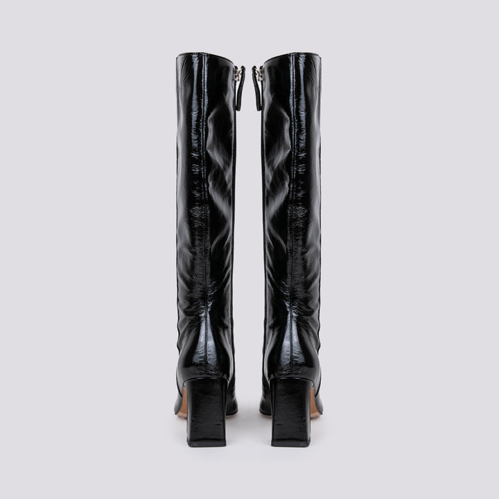 STIVALE ALTO IN NAPLAK NERO 23596 VENICE NEGRO ANDREA MORANDO 