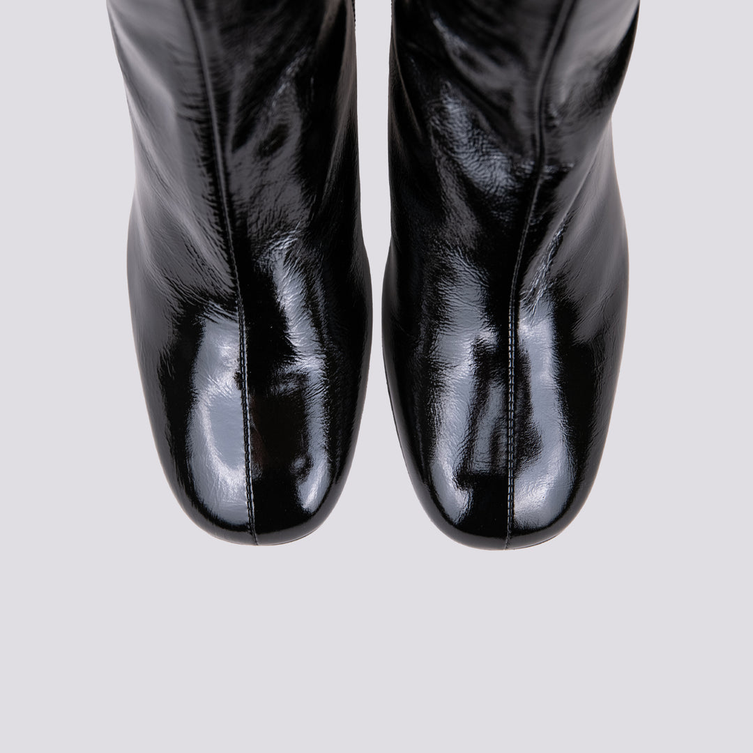 STIVALE ALTO IN NAPLAK NERO 23596 VENICE NEGRO ANDREA MORANDO 