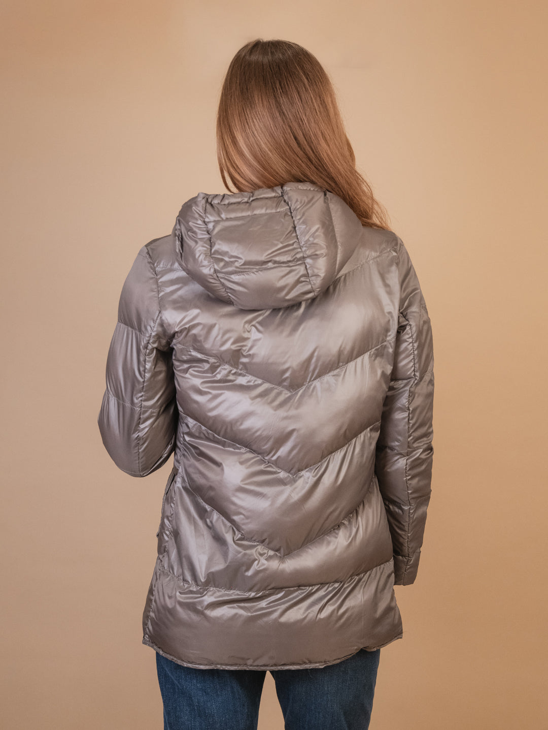 GIUBBOTTO STRUTTURATO IN CAMOSCIO  CON PIUMINO IN ECO-PIUMA FANGO LINR 18 JACK LEATHER 