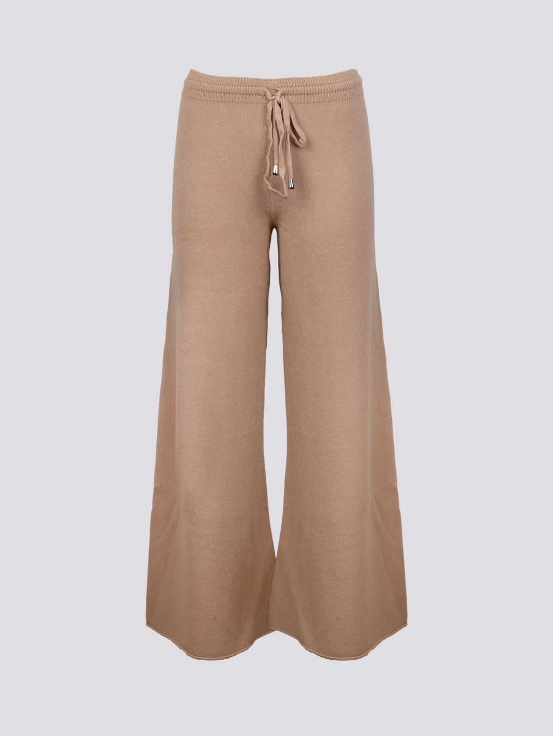 PANTALONE A PALAZZO IN MAGLIA BEIGE 0370/176 0234 BIMOR 