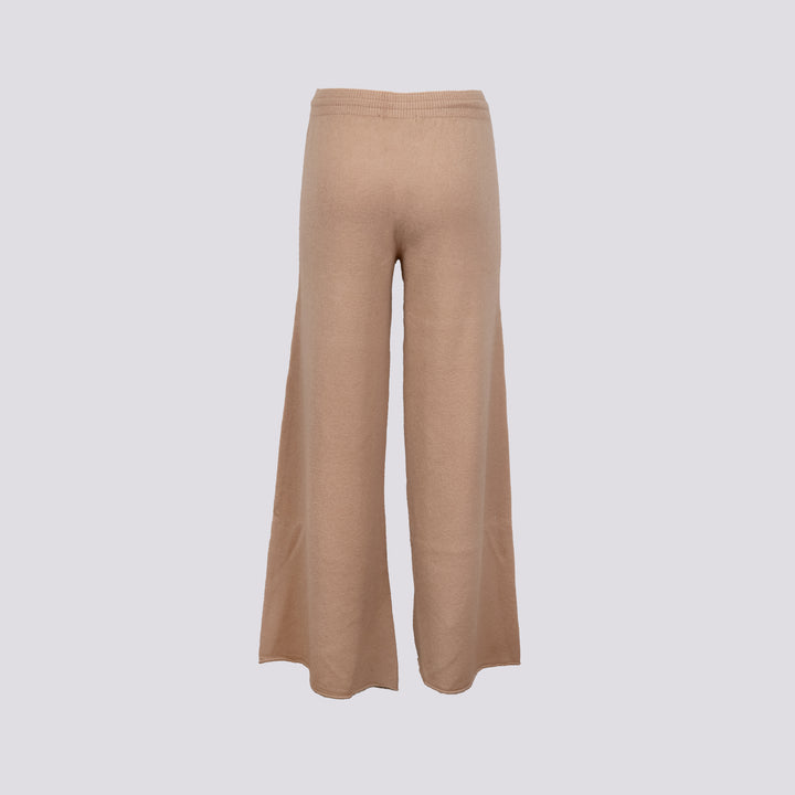 PANTALONE A PALAZZO IN MAGLIA BEIGE 0370/176 0234 BIMOR 