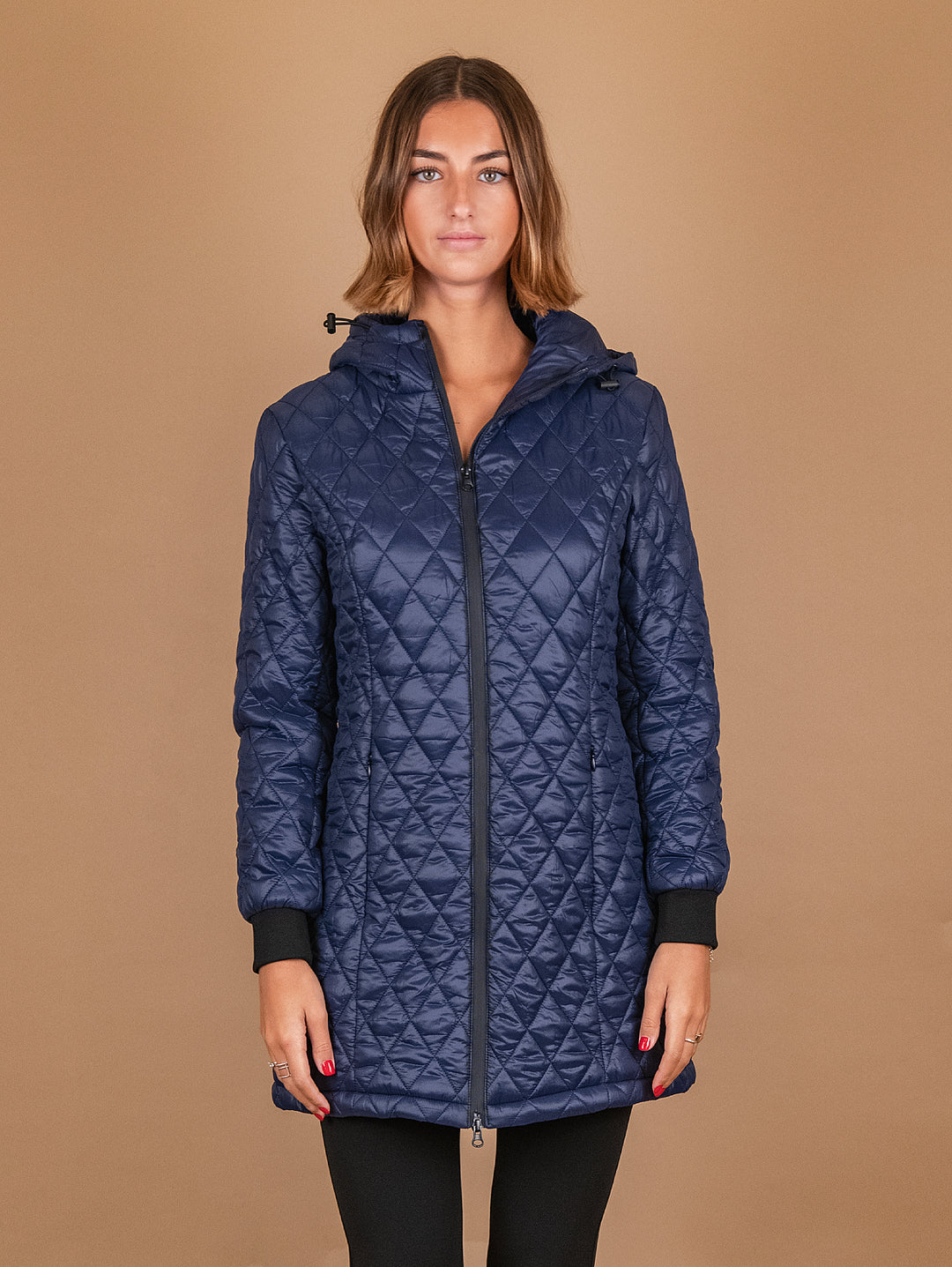PARKA CON PIUMINO ESTRAIBILE IN TESSUTO TECNICO BLU 8950D BLU ANDREA MORANDO 