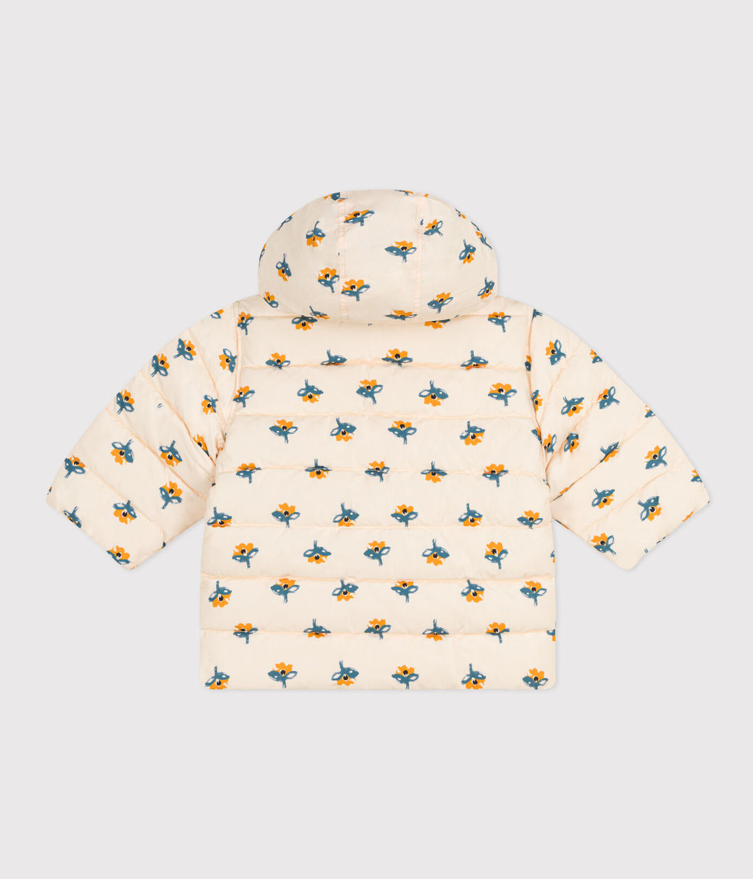 PIUMINO CON STAMPA E CAPPUCCIO RIPIEGABILE A08AU 01 PETIT BATEAU 