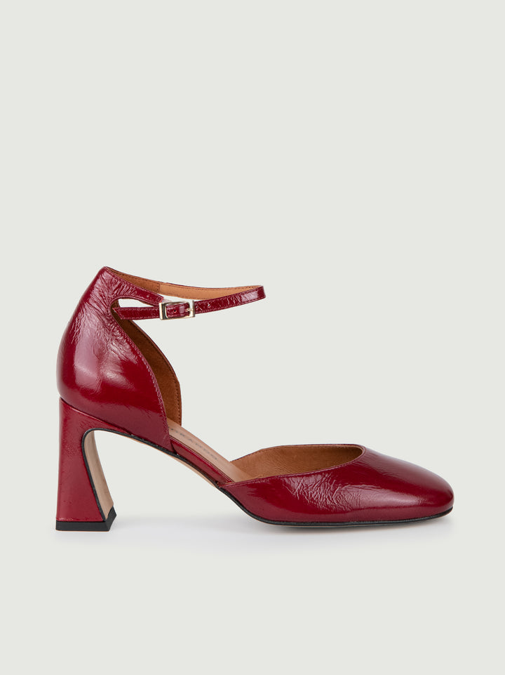 MARY JANE CON TACCO IN VERNICE ROSSA 24534 RUBINO ANDREA MORANDO 