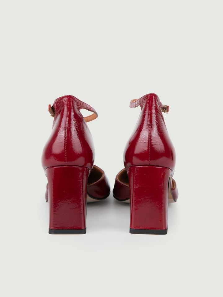 MARY JANE CON TACCO IN VERNICE ROSSA 24534 RUBINO ANDREA MORANDO 