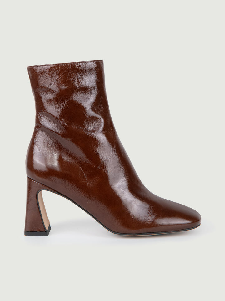 STIVALETTO IN PELLE NAPLAK MARRONE 24537 MOKA ANDREA MORANDO 