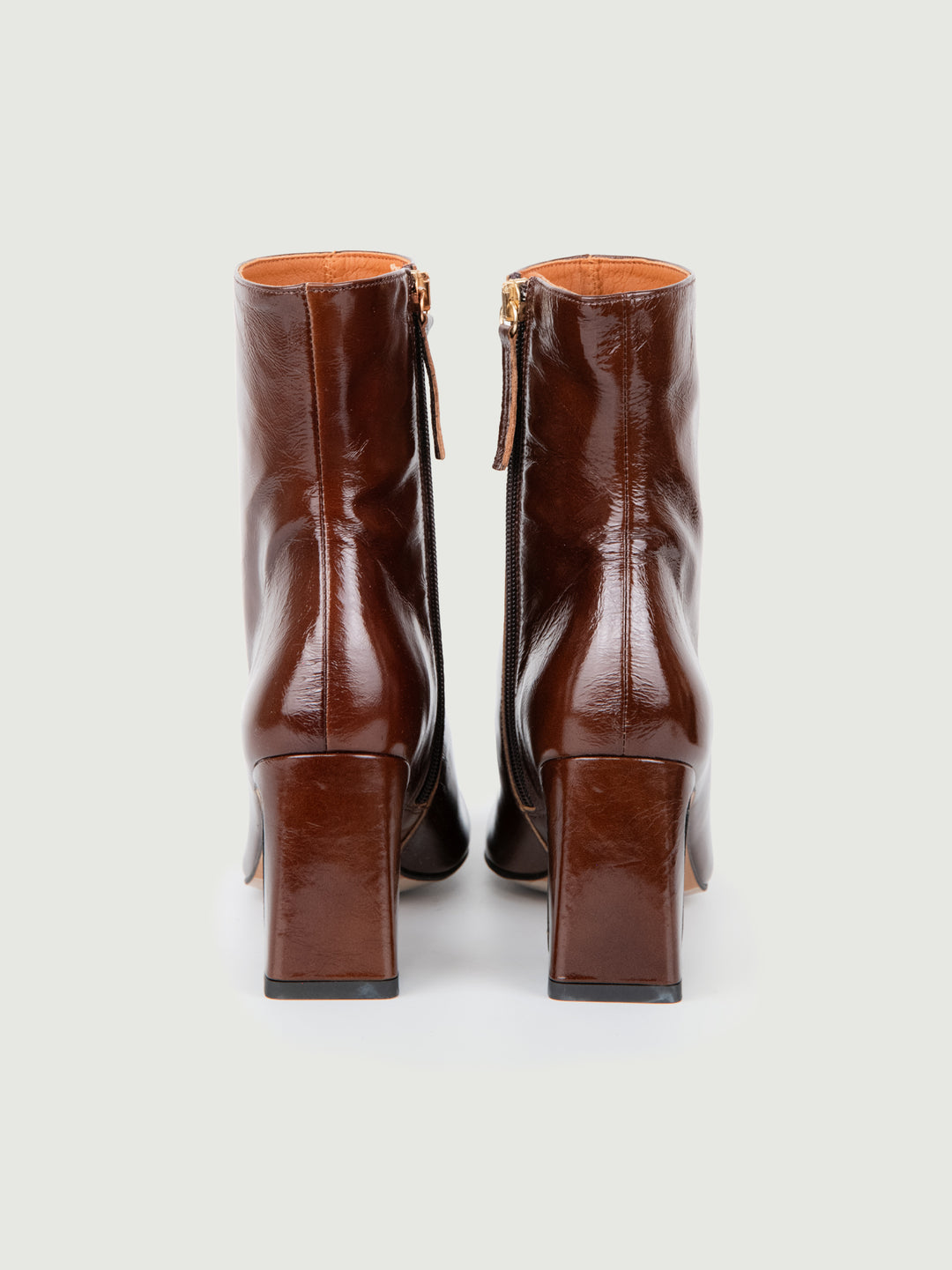 STIVALETTO IN PELLE NAPLAK MARRONE 24537 MOKA ANDREA MORANDO 