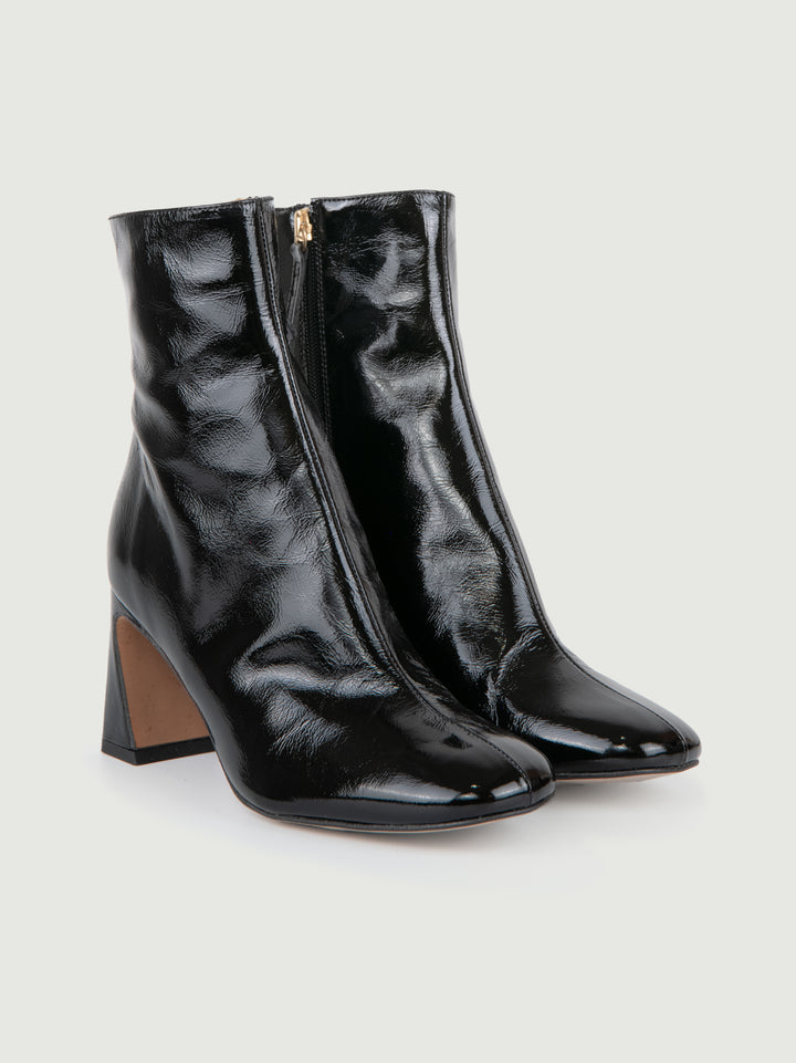 STIVALETTO IN PELLE NAPLAK NERA 24537 NERO ANDREA MORANDO 