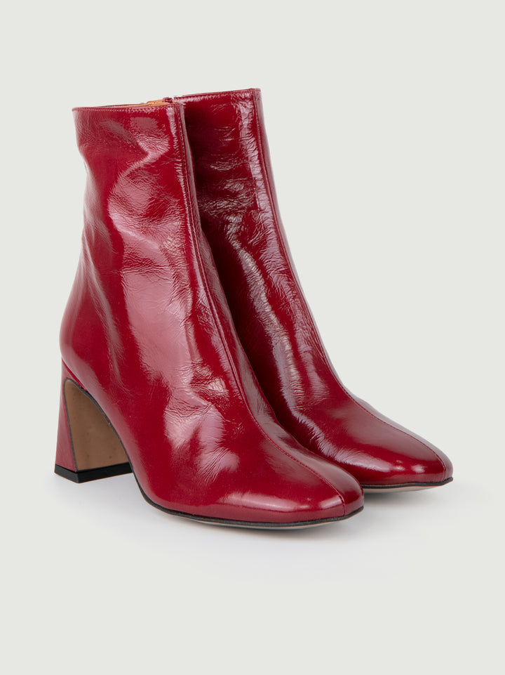 STIVALETTO IN PELLE NAPLAK ROSSA 24537 RUBINO ANDREA MORANDO 