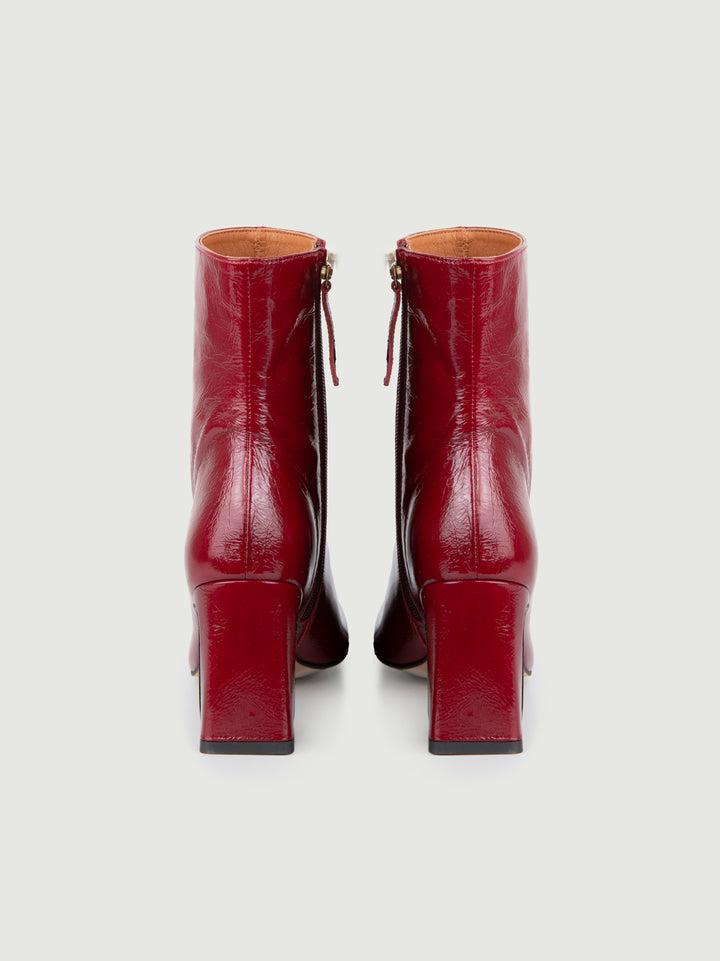 STIVALETTO IN PELLE NAPLAK ROSSA 24537 RUBINO ANDREA MORANDO 