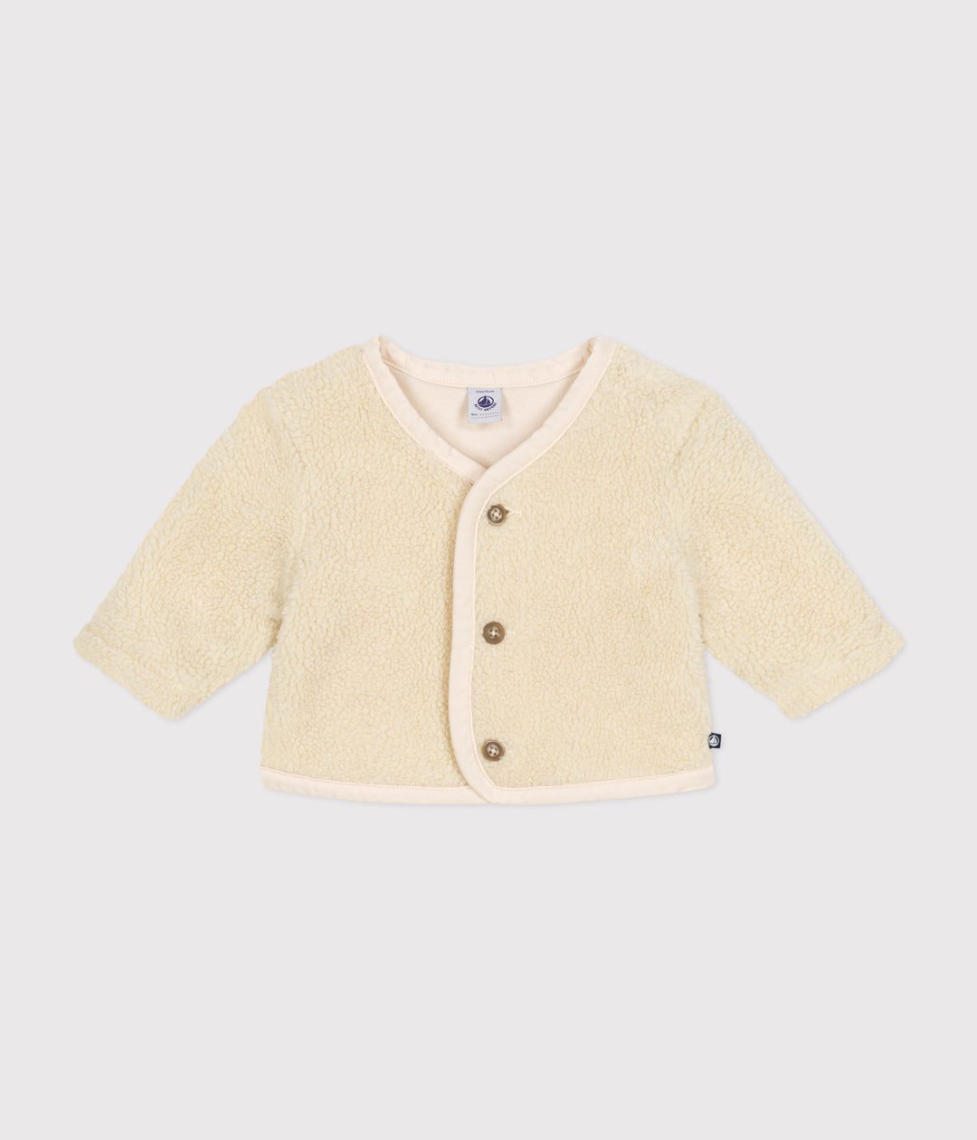 Giacca in sherpa crema A0B79 01 PETIT BATEAU 