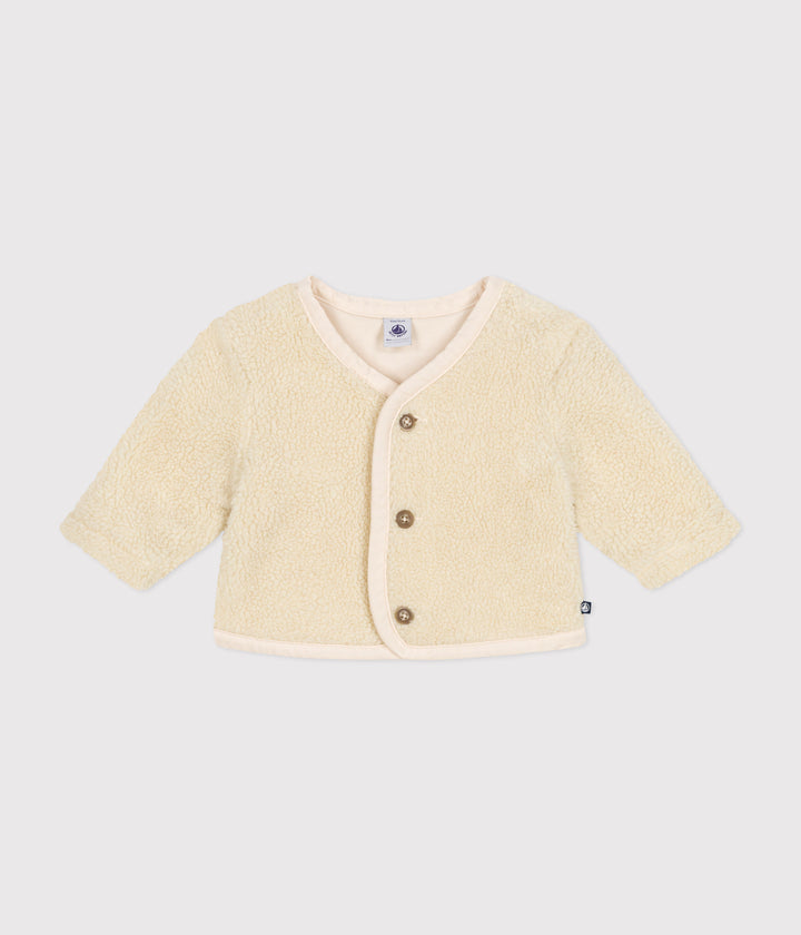 Giacca in sherpa crema A0B79 01 PETIT BATEAU 
