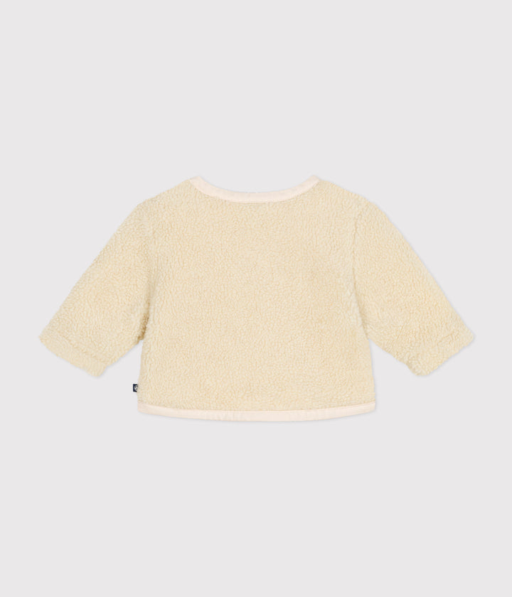 Giacca in sherpa crema A0B79 01 PETIT BATEAU 