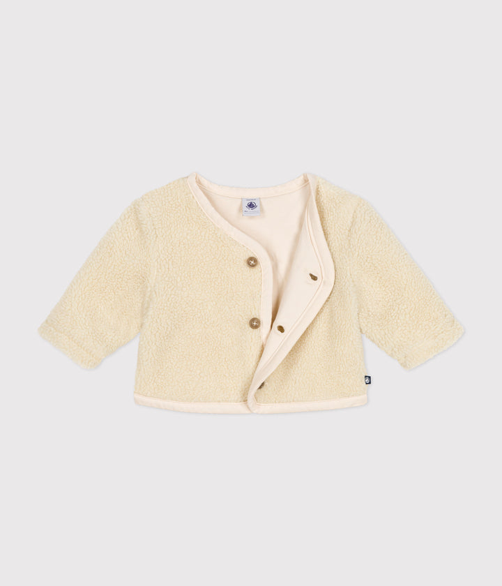 Giacca in sherpa crema A0B79 01 PETIT BATEAU 