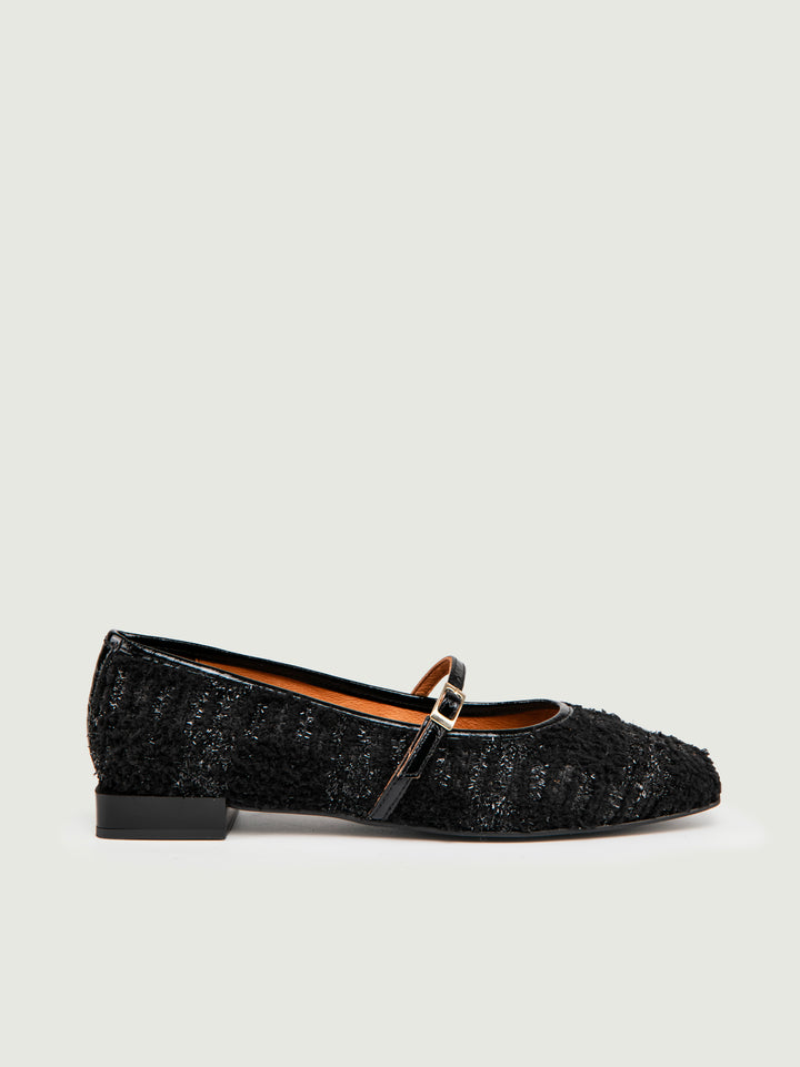 BALLERINA IN TWEED NERO LUREX 25507 NERO ANDREA MORANDO 